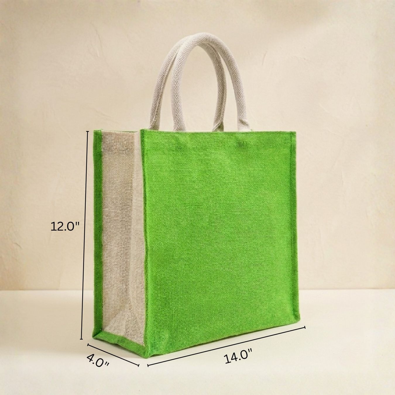 Green Jute Hamper Bag | 350 GSM View 4