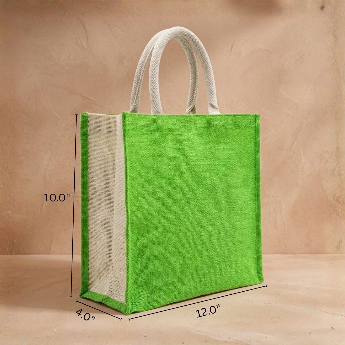 Green Jute Hamper Bag | 350 GSM View 3