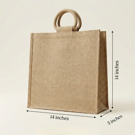Square Jute Bags | 350 GSM View 4