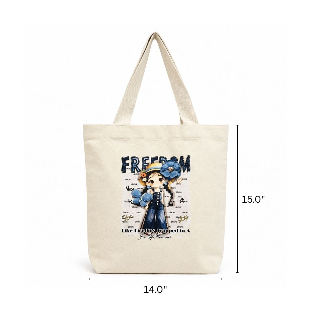 Denim Diary Tote Bag | 300 GSM View 2