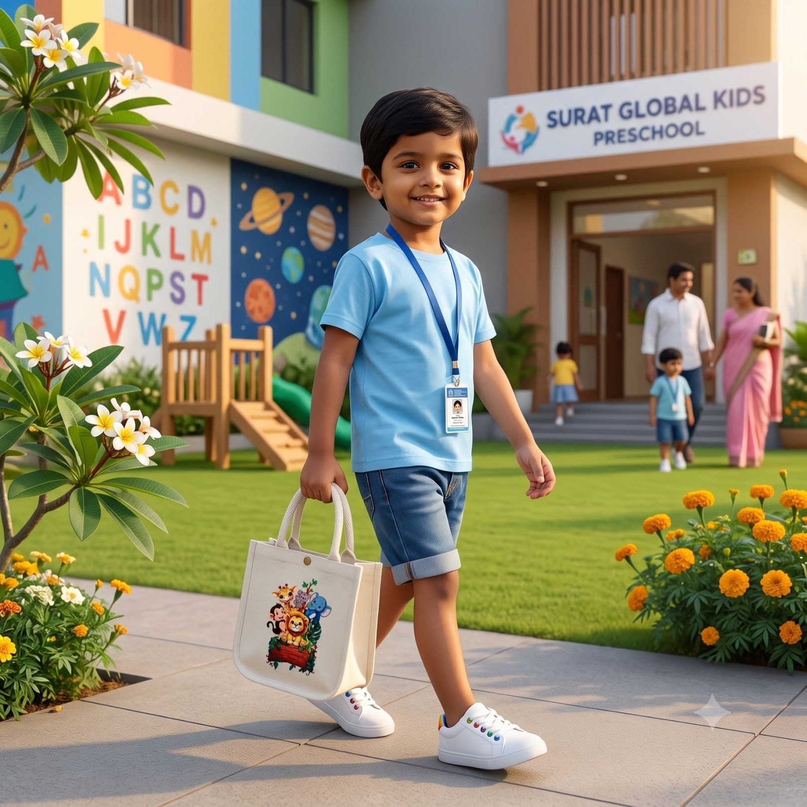 Little Safari Kids Bag | 300 GSM View 1