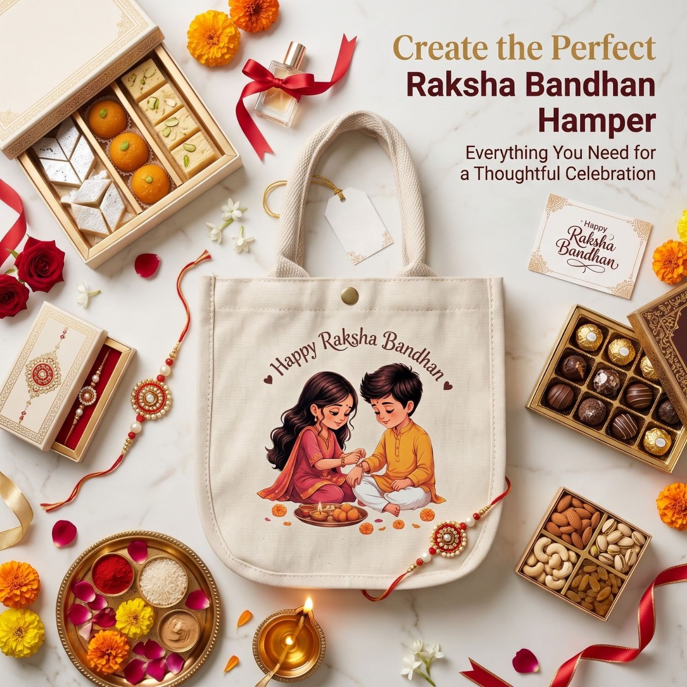 The Thread Of Rakhi Bag | 300 GSM View 7