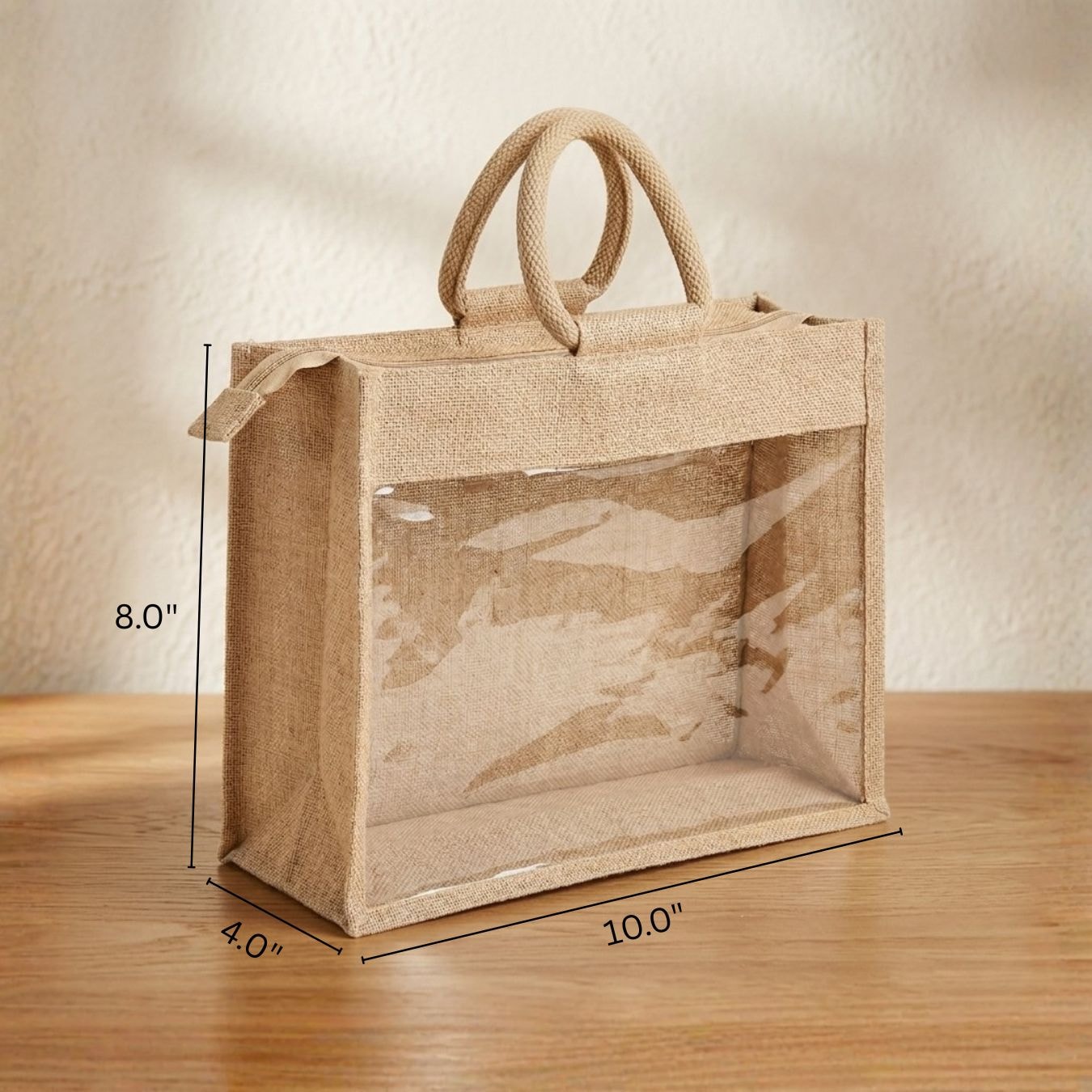 Clear View Jute Hamper Bag | 350 GSM View 2