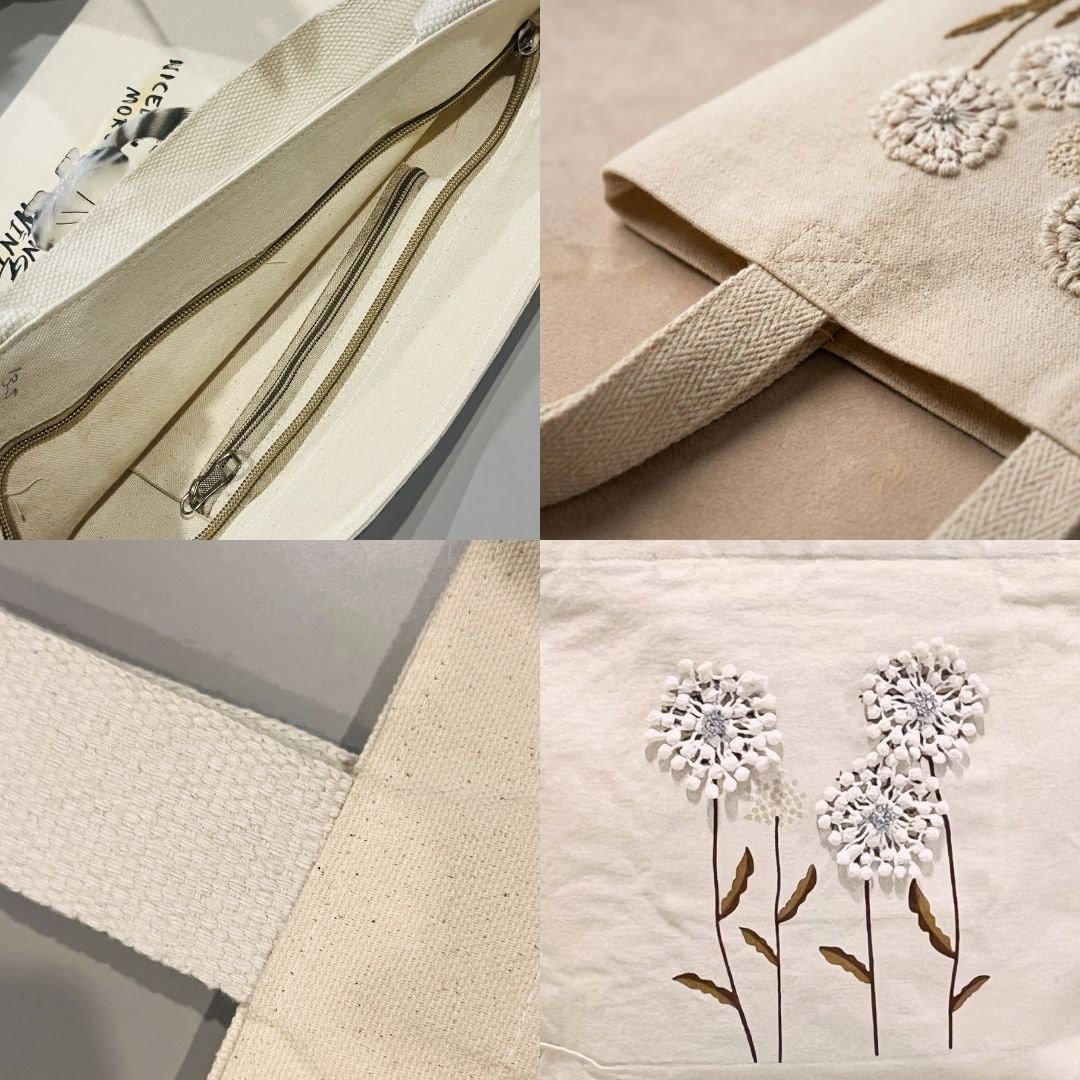 Pom Pom Tote Bag | 300 GSM View 3