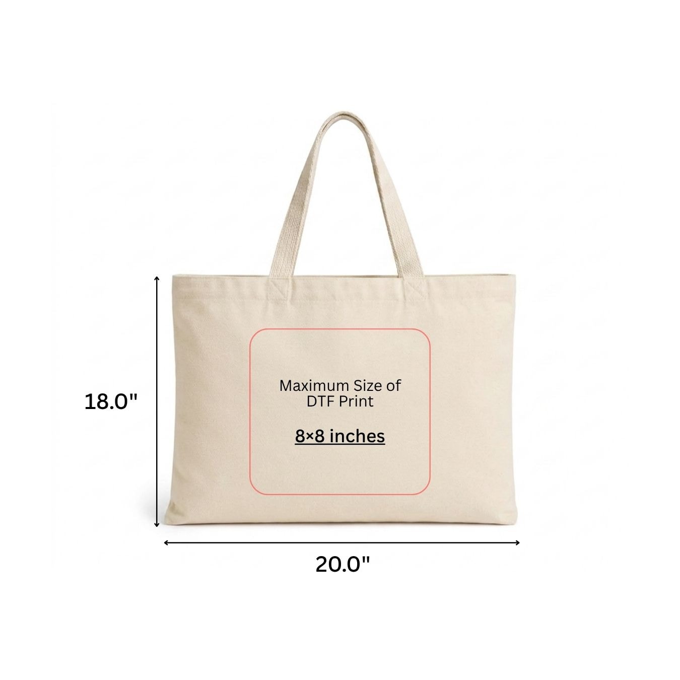 20x18 Inches | Heritage Cotton Tote Bag View 6