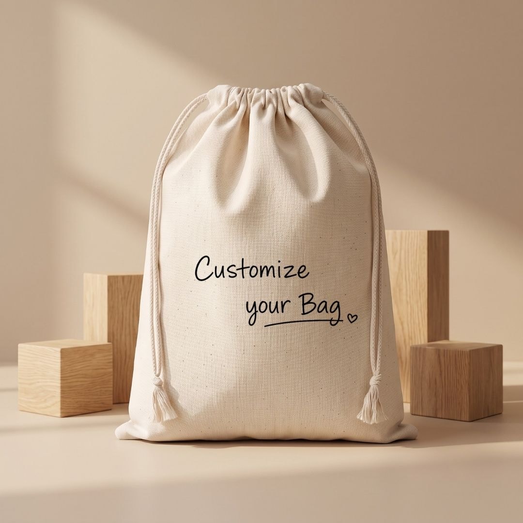 12x16 Inches Cotton Drawstring Bag | 150 GSM View 5
