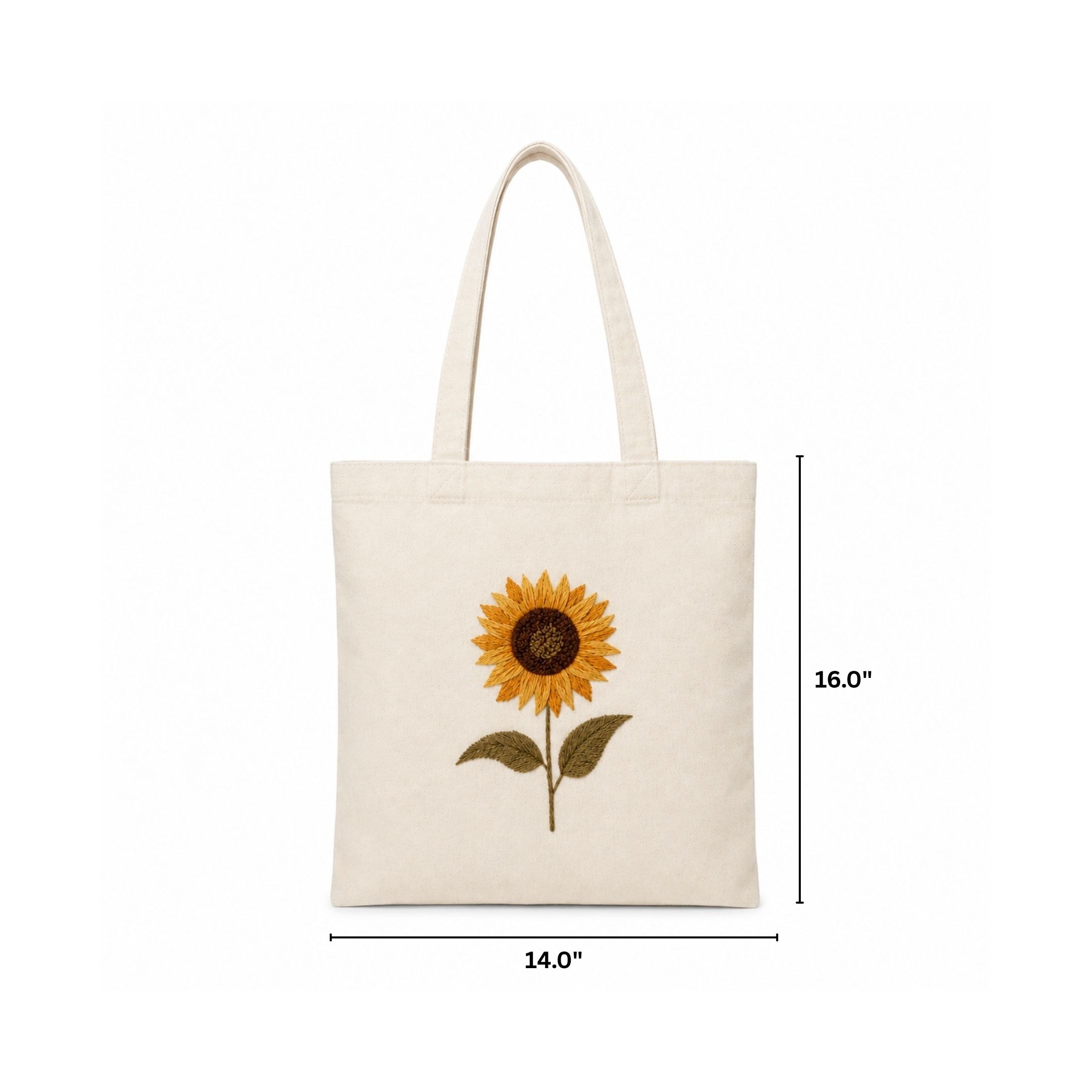 Sunshine Bloom Handwork Tote Bag View 1