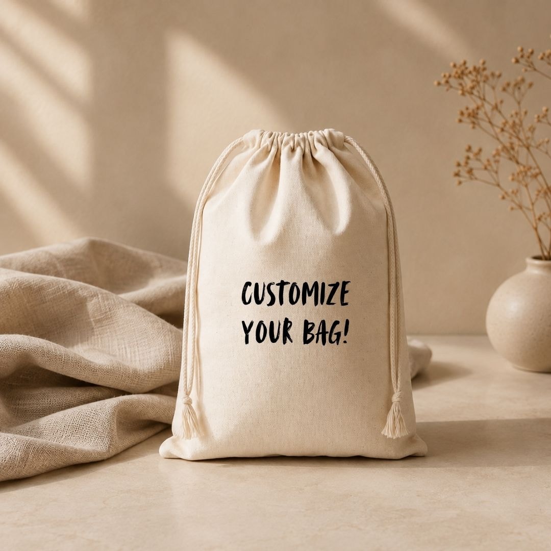 14x16 Inches Cotton Drawstring Bag | 150 GSM View 5
