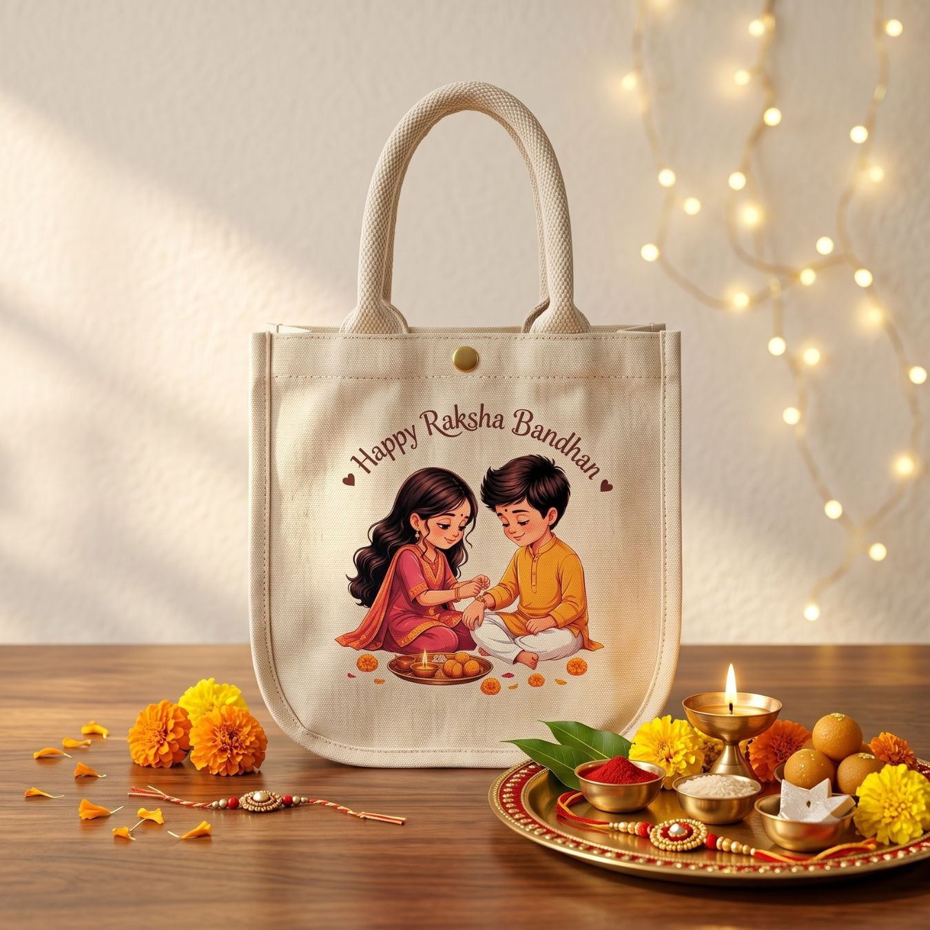 The Thread Of Rakhi Bag | 300 GSM View 4