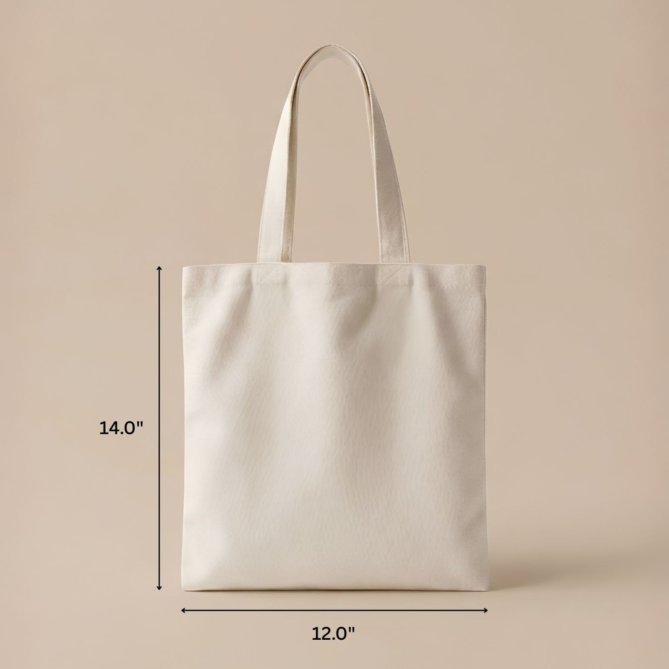 12x14 Inches | Classic Cotton Tote Bag View 2