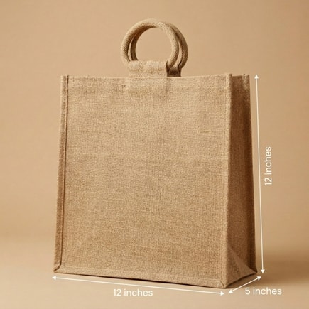 Square Jute Bags | 350 GSM View 3