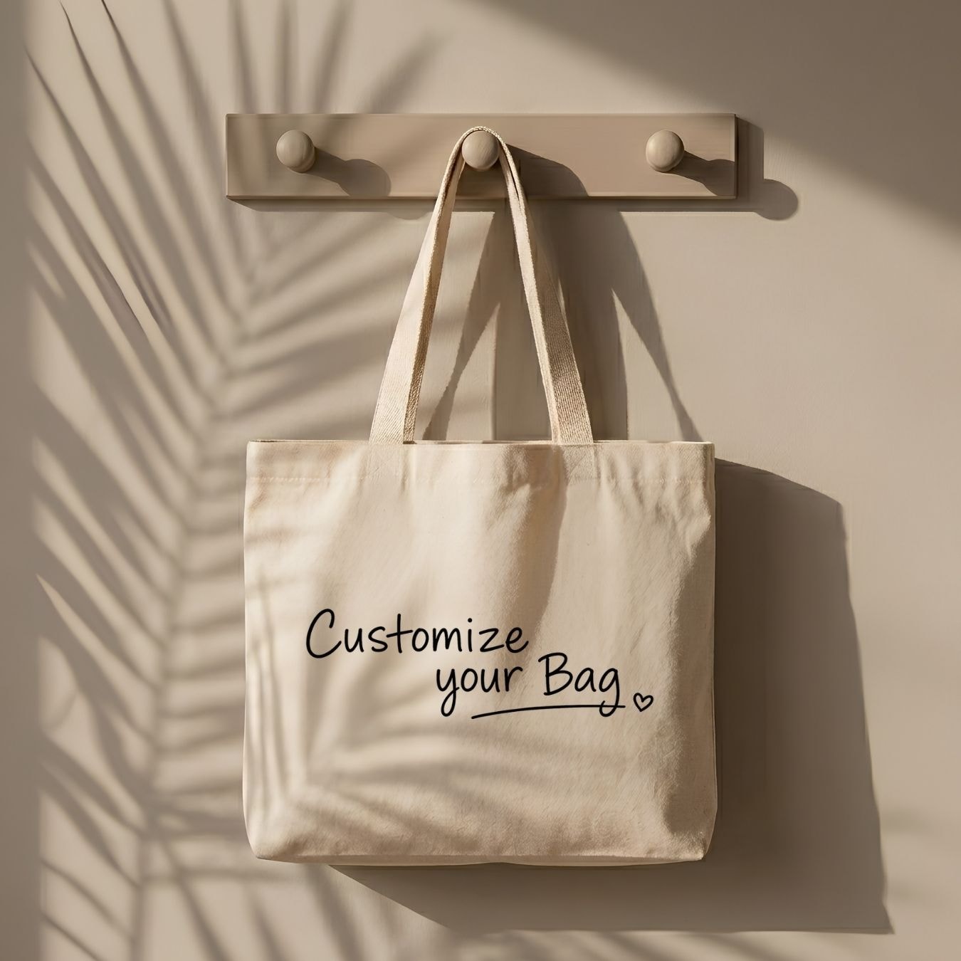 14x12 Inches | Classic Wide Cotton Tote Bag View 5