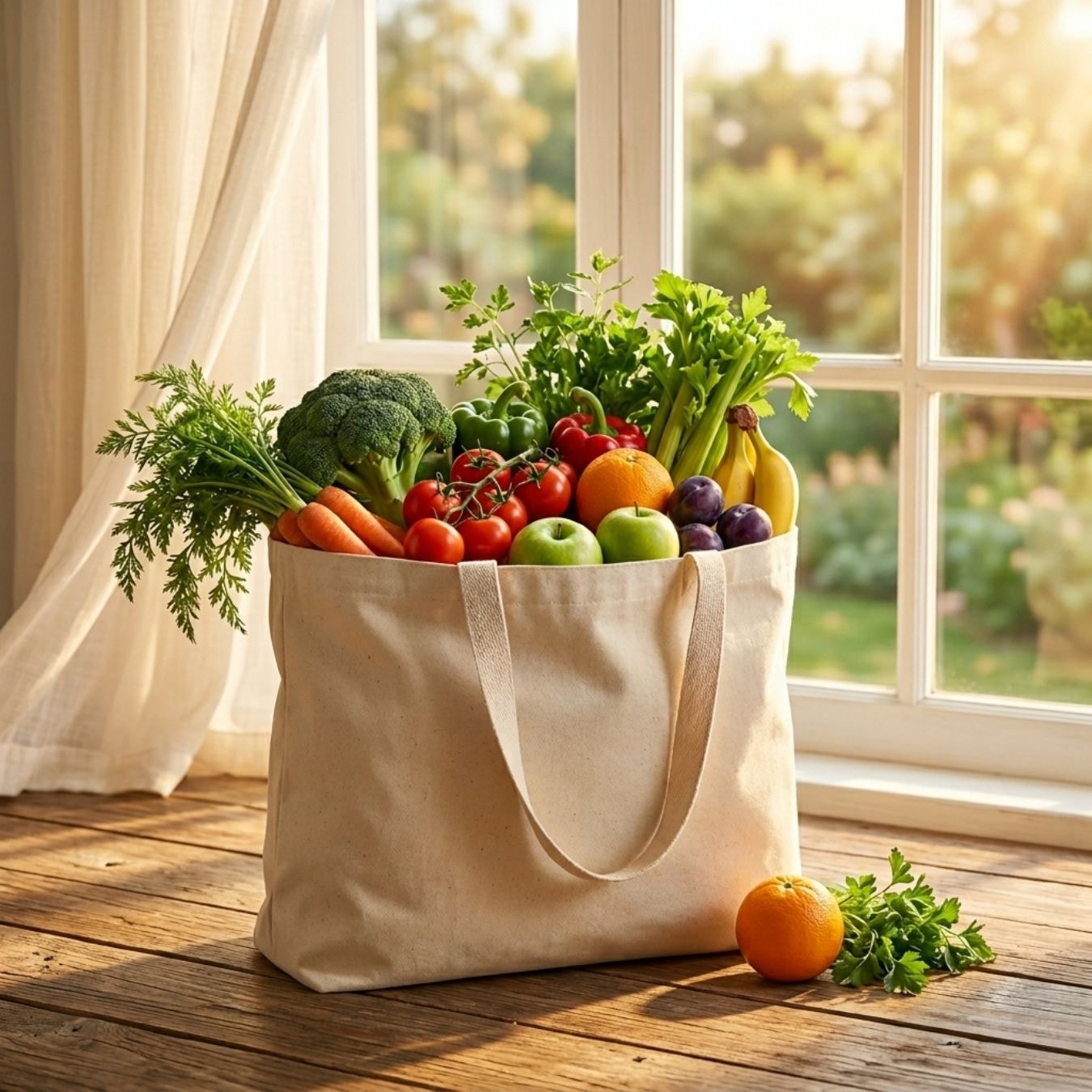 20x18 Inches | Heritage Cotton Tote Bag View 3