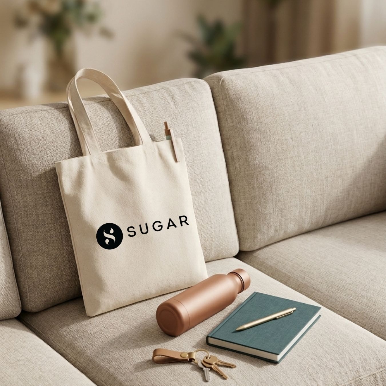 10x12 Inches | Small Essentials Tote Bag View 7