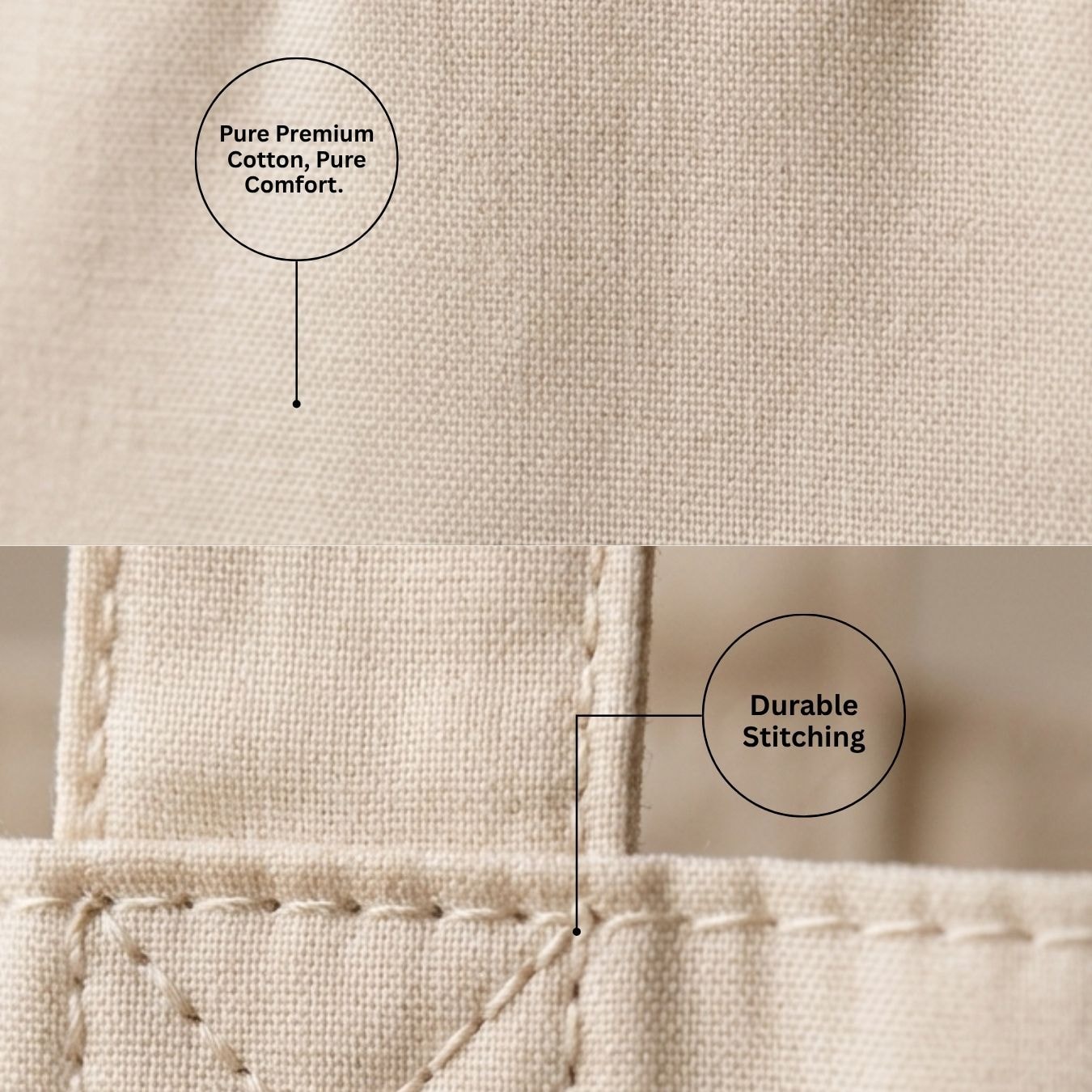 10x8 Inches | Mini Wide Cotton Tote Bag | 150 GSM View 4