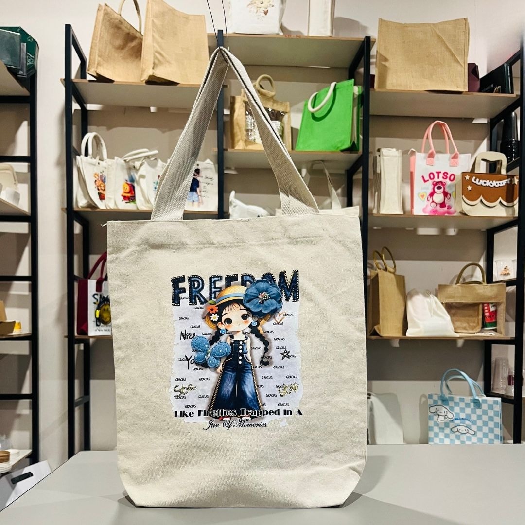 Denim Diary Tote Bag | 300 GSM View 6