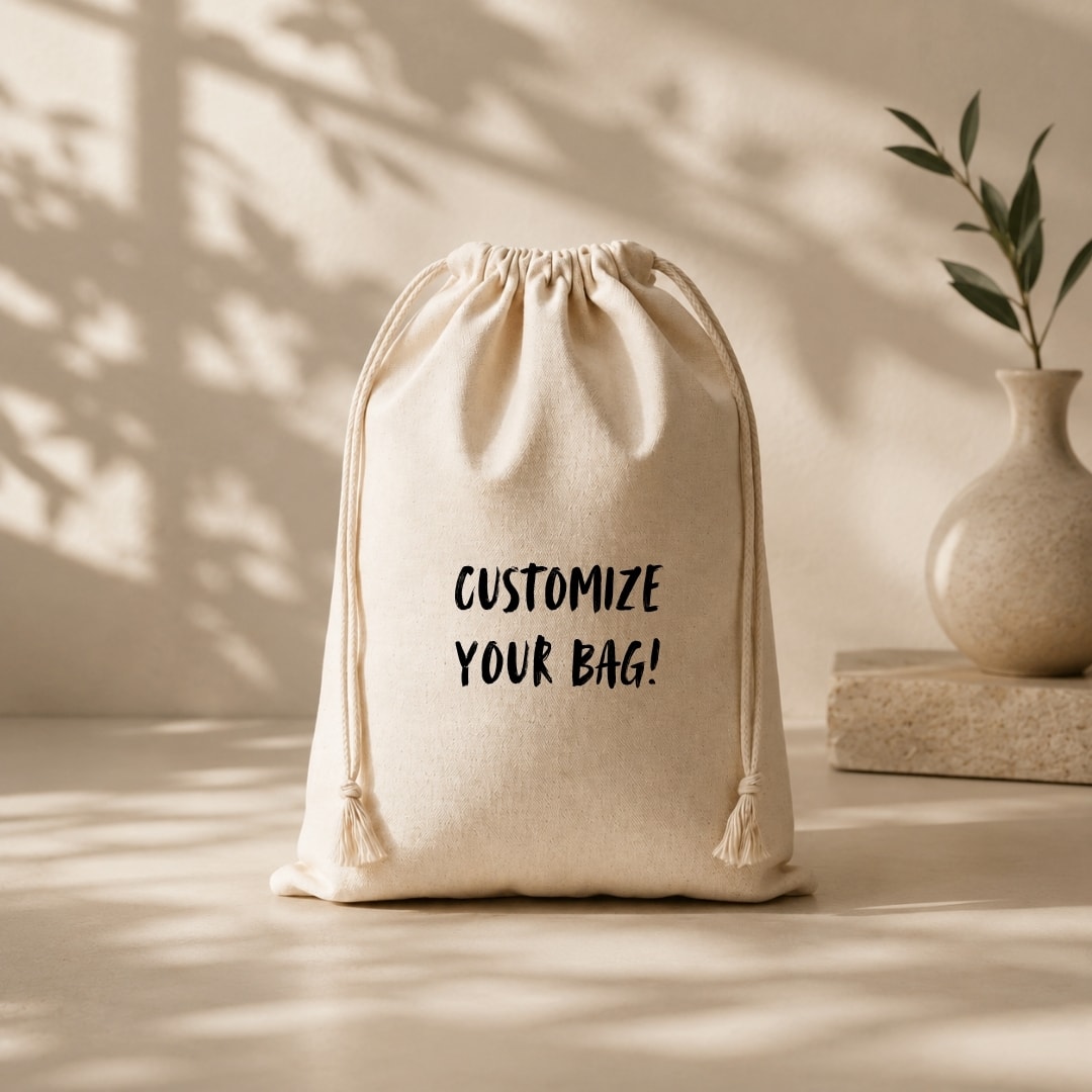 10x14 Inches Cotton Drawstring Bag | 150 GSM View 5