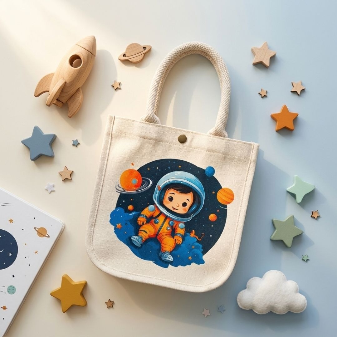 Little Astro Buddy Kids Bag | 300 GSM View 4