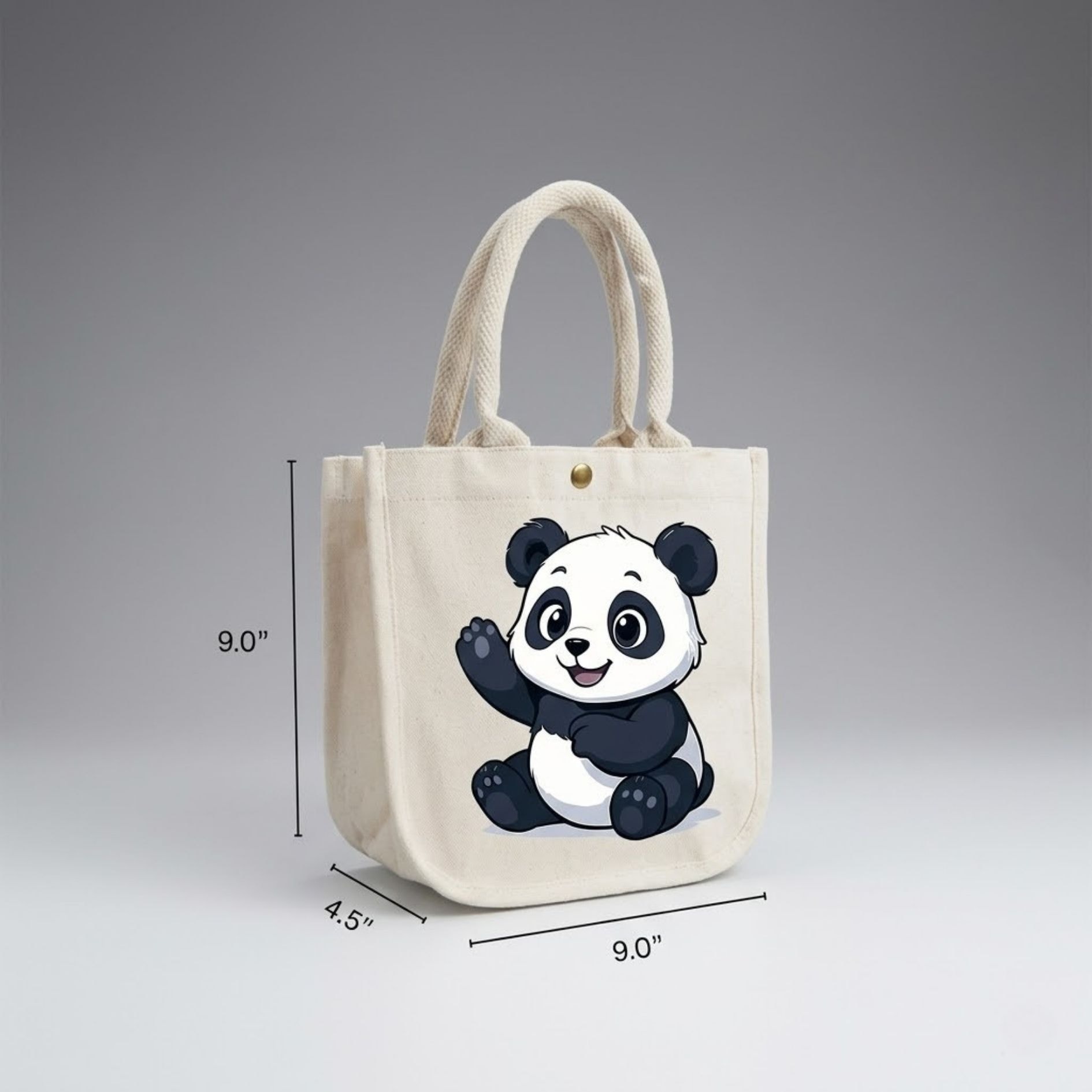 Happy Panda Kid Bag | 300 GSM View 1