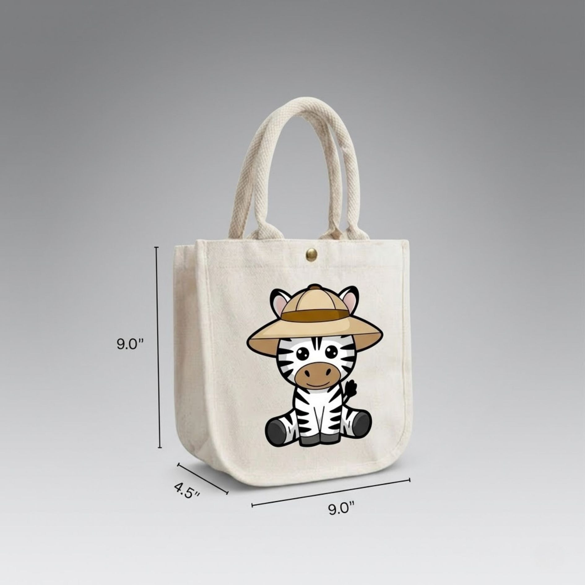 Ziggy Zebra Kids Bag | 300 GSM View 1