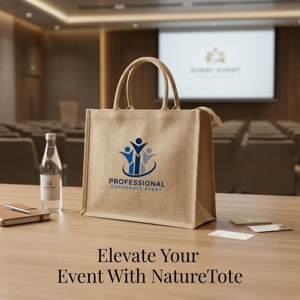 Plain Jute Bags With Zipper Closure | 350 GSM View 8
