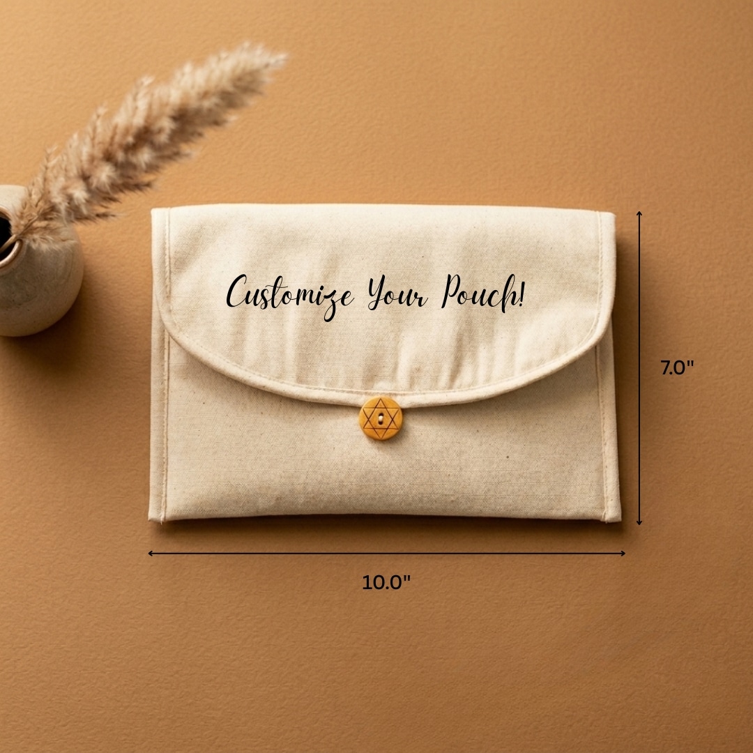 10x7 Inches Cotton Multipurpose Pouch | 300 GSM alternate view