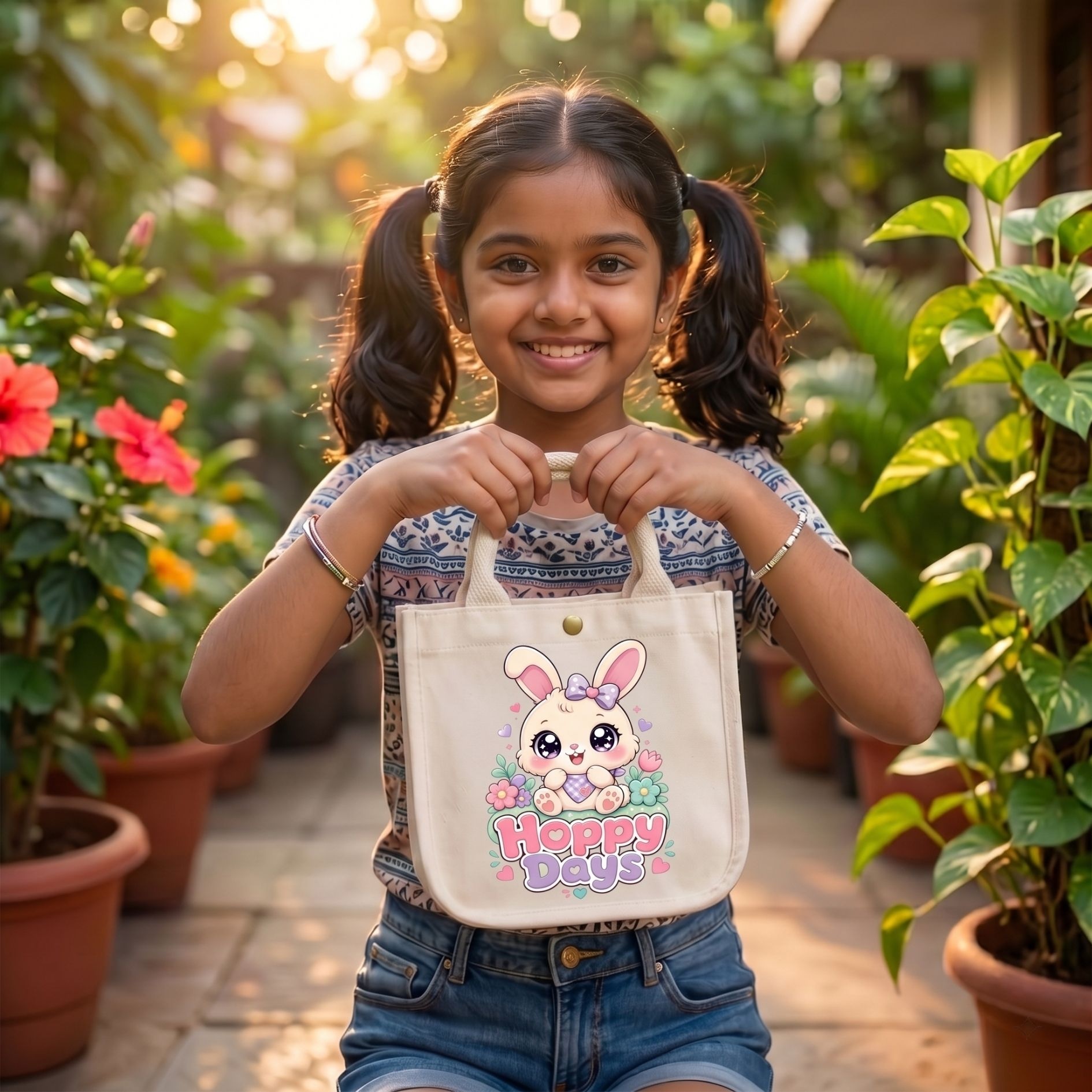Hoppy Days Kids Bag | 300 GSM alternate view