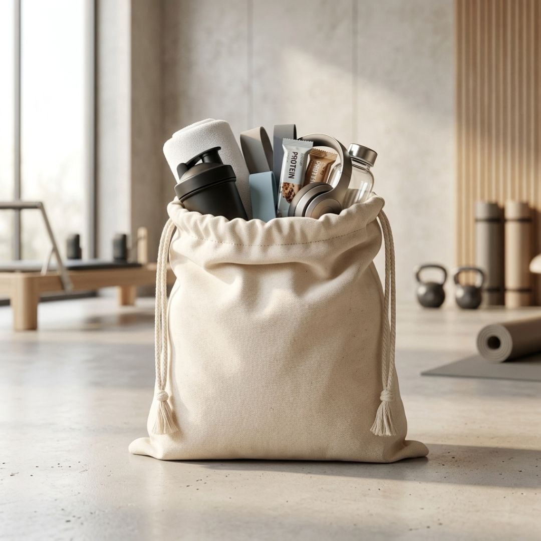 12x14 Inches Cotton Drawstring Bag | 150 GSM alternate view