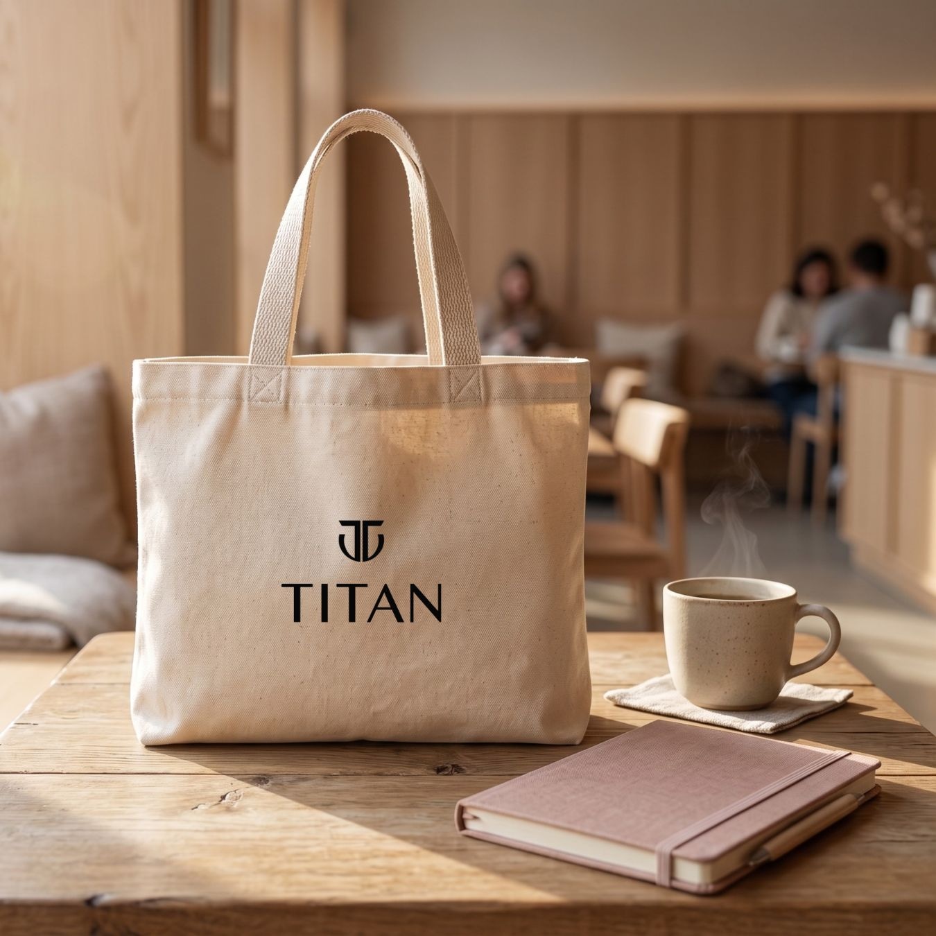 10x8 Inches | Mini Wide Cotton Tote Bag | 150 GSM alternate view
