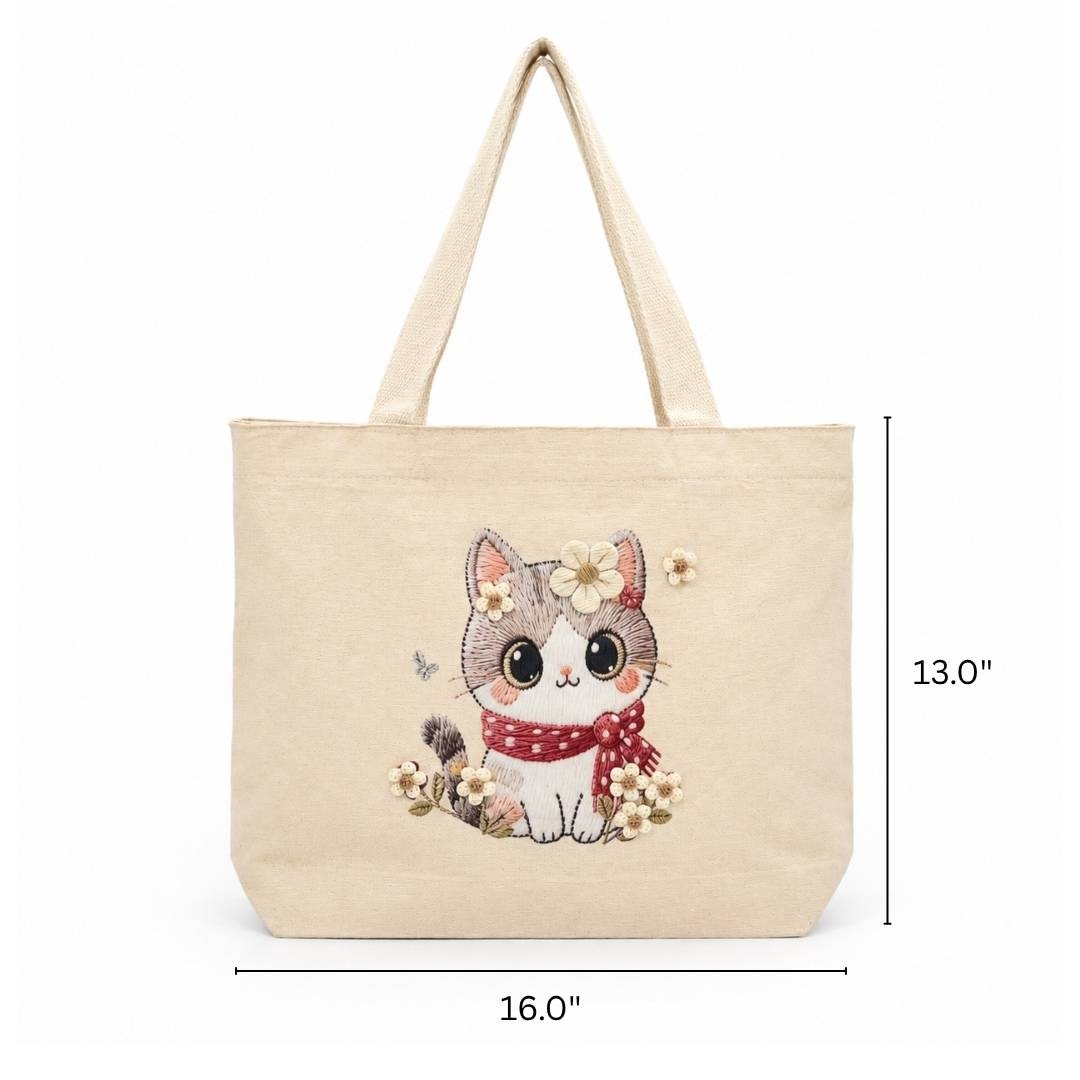 Sweet Kitty Tote Bag | 300 Gsm alternate view