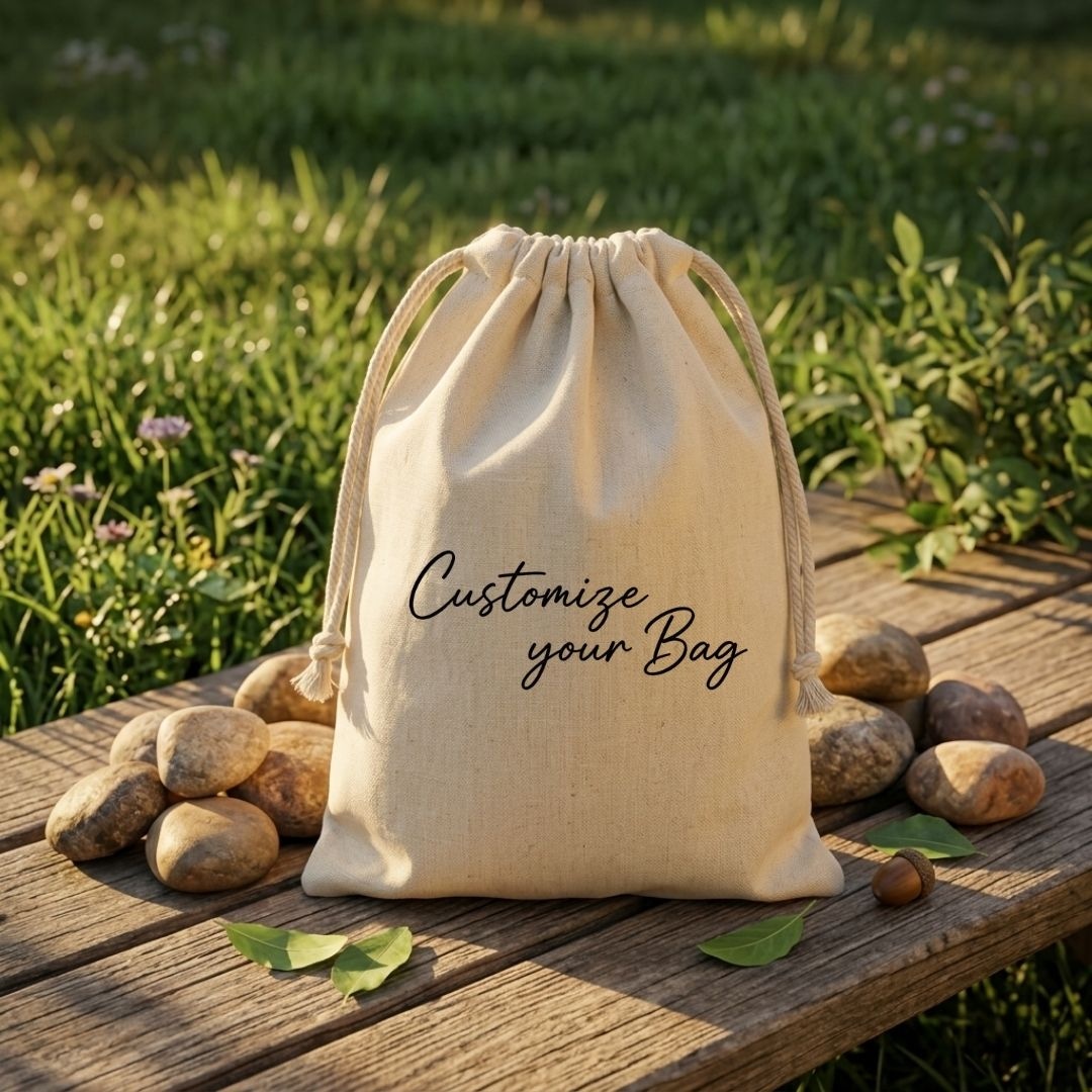 4x6 Inches Cotton Drawstring Bag | 150 GSM alternate view