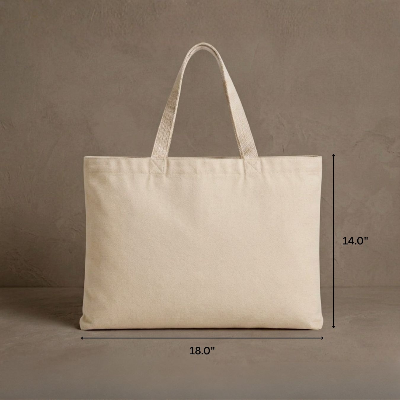 18x14 Inches | Grand Wide Cotton Tote Bag alternate view
