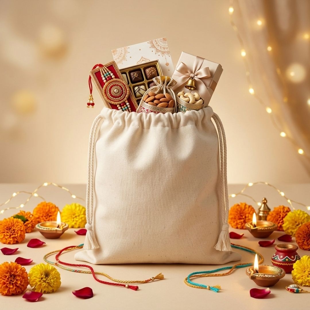 5x7 Inches Cotton Drawstring Bag | 150 GSM alternate view